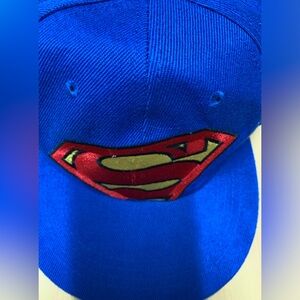 Adult size Superman hat bought at six flags in Texas in Great condition